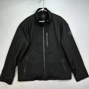 Tumi Mens Tech Jacket Soft Shell Coat XL Performance Black Full Zip Windbreaker - Picture 1 of 13