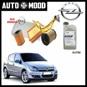 KIT TAGLIANDO OPEL ASTRA H 1.7 CDTI 80 100 101 CV J + 6 LT OLIO ORIGINALE 5W30 - Foto 1 di 1