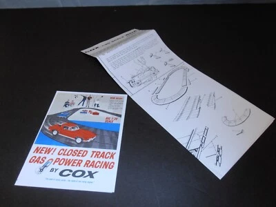 Cox Gas Powered Racing Track Paperwork---REPRINT - Image 1 of 4