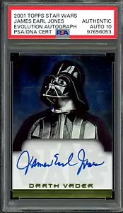 2001 Topps Star Wars Evolution James Earl Jones Auto PSA Authentic AUTO 10 Vader - Picture 1 of 2