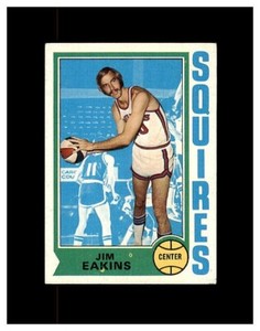 1974-75 TOPPS BASKETBALL CARD VIRGINIA SQUIRES #258 JIM EAKINS