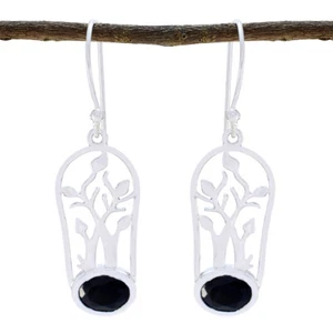 Mystic Allure Black Onyx Edelstein Silber Ohrring Kollektion 925 Silber Ohrring - Bild 1 von 34