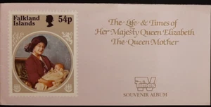 (GBR-411) GB 1985 Life and Times Of Queen Mother, TV Times álbum de recuerdos vacío - Imagen 1 de 13