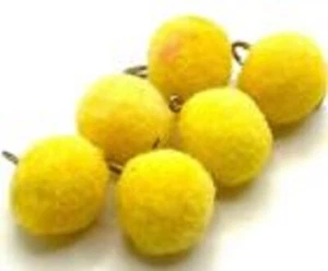 Carpa Trota mosca Pesca MOSCHE UOVO GIALLO Barbed/Barbless Vari Ganci e QTY - Foto 1 di 1