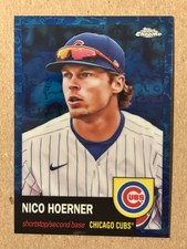 2022 NICO HOERNER TOPPS CHROME PLATINUM ANNIVERSARY BLUE MINI-DIAMOND /199