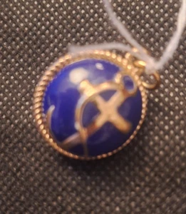 Blue Nautical Anchor Charm e9708TXX - Picture 1 of 4