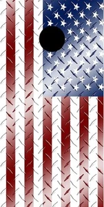 Amerikanische Flagge Diamant Platte Metall Cornhole Bordspiel Aufkleber Wraps - Bild 1 von 1