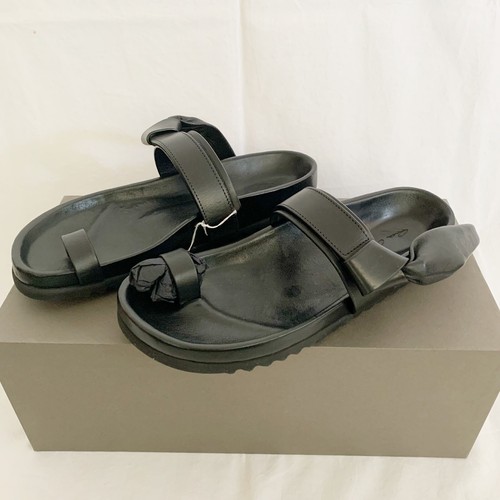 RICK OWENS DRKSHDW Nuovi con scatola Rick Owens diapositive in pelle grani taglia 37