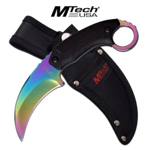 MTECH USA MT-20-78RB FIXED BLADE KARAMBIT KNIFE 8'' OVERALL - Picture 1 of 1