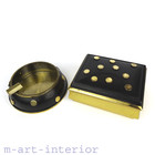 Mid-Century Raucher Set, Box & Ascher, Messing, Argentor, Wien, Austria, 1950er