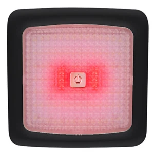Ceiling Light Red/White LED Interior Touch Dimmable Black Frame 165mm Square - Picture 1 of 6
