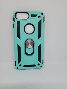 leyi ring holder case compatible with iphone 8plus/7plus mint + tempered glass - Picture 1 of 4