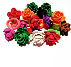 Girls Artificial Flower Hair Accessories Hair Clips hand made free shipping - Picture 1 of 5