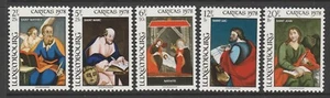 LUXEMBBURGO - 1978 FONDO NACIONAL DE BIENESTAR conjunto de 5 montadas sin montar o nunca montadas - Cáritas - pinturas de vidrio - Imagen 1 de 1