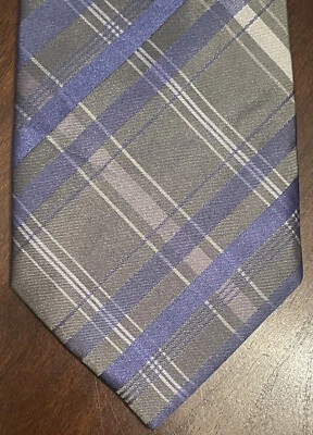 Corbata Meck para hombre Claiborne azul verde 100 % seda hecha en China Foto 1 de 4