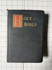 Holy Bible: New Catholic Edition Red Letter Illustrated Edition HC Ships Fast - Picture 1 of 4