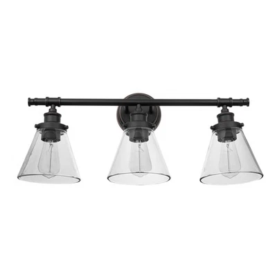 GLOBE Electric 51411 Parker 3-Light Bathroom Light Fixtures, Oil Rubbed Bronz... - Image 1 of 4