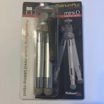 Sunpak Platinum Plus Mini-D Compact Tabletop Tripod For Small Cameras - Image 1 of 4
