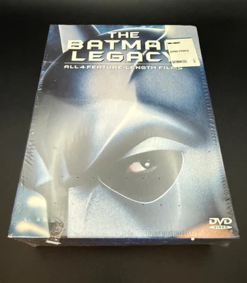The Batman Legacy DVD 4 Movie Set Batman,  Returns, Forever, Batman & Robin New! - Image 1 of 3