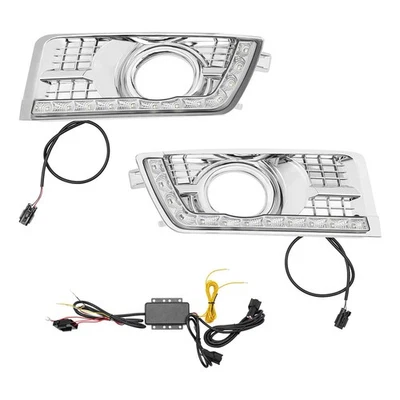 Luces de circulación diurna LED DRL antiniebla con intermitente para Cadillac SRX 2012-17 Foto 1 de 4
