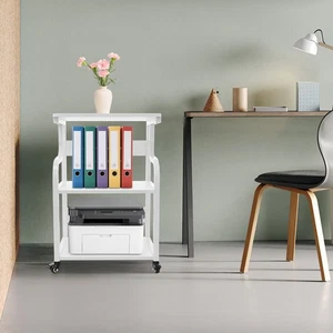 Mesa de Impresora, Soporte de Impresora de 3 Niveles con Ruedas para Estudio - Imagen 1 de 14
