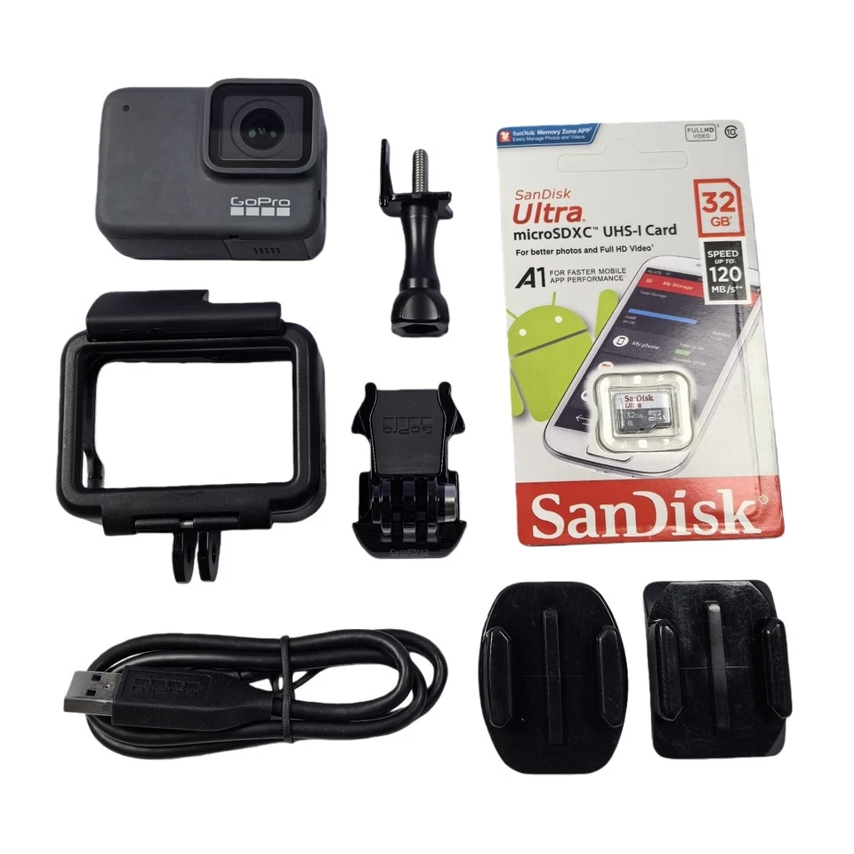 GoPro Hero7 Waterproof Digital Action Camera 4K HD Video Cam Touch Screen Silver - Image 1 of 4