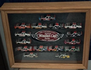 2003 NASCAR Winston Cup Victory Lap 14 Car Set W/Oak Display Case+ Matt Kenseth - Picture 1 of 7