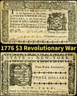 HGR SUNDAY 1776 $3 RARE (Revolutionary War Issue) Only LIGHTLY CIRCULATED