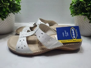 Sandalias de cuero blancas Dr. Scholls Dolly Double Air Pillo para mujer 🤍10W - Nuevas - Imagen 1 de 7