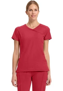 Cherokee Scrubs 2625A RED Red Scrub Top Cherokee Free Shipping - Picture 1 of 6
