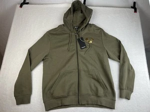 NEW True Religion Men's Hoodie Medium Green Buddha Full Zip Kalamata Olive - Picture 1 of 3