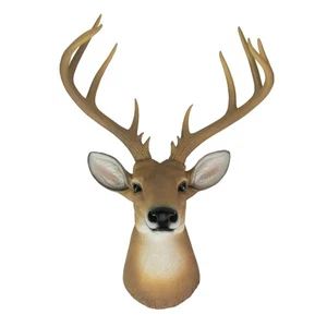 Zeckos 12 Point Buck Deer Head Bust Wall Hanging - Picture 1 of 9