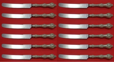 Antiguo cuchillo de cena de plata esterlina azahar de Alvin antiguo juego francés 12 9 3/4 Foto 1 de 2