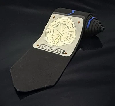 Corbata Vicky Davis New York Love Meter 100% Seda Novedad 4" Ancho 57" Largo Foto 1 de 4