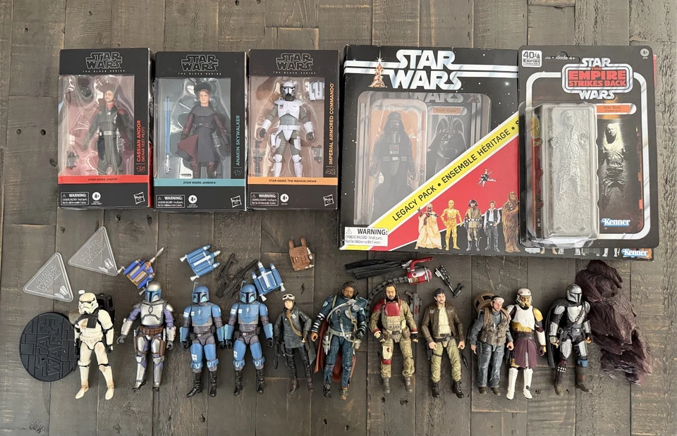 Hasbro - Star Wars - Serie Negra - Lote de 16 figuras - Sandtrooper, Rogue One + más Foto 1 de 1