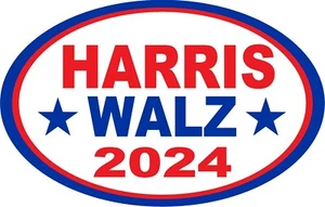 Pegatina magnética para parachoques Harris Walz 2024 President Kamala Tim imán 5,5"x3,5 - Imagen 1 de 7