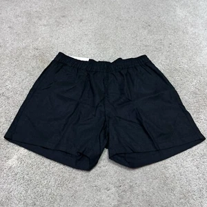 Serra Shorts Linen Blend Black Elastic Waist Pockets Women’s Size Small NWT - Picture 1 of 10