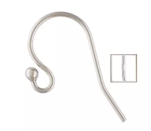 925 Sterling Silber dicke Kugel End Ohr Drähte 5203-1H - Bild 1 von 1