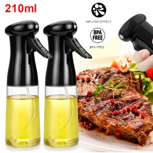 2Pack 7 oz Olive Oil Sprayer Bottle Spray Pump Kitchen Dispenser for Cooking BBQ - Picture 1 of 7