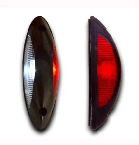 2 X Vertical Rouge LED Blanc Feux de Position Soldes Lampes Voiture Van Car Bus - Picture 1 of 4