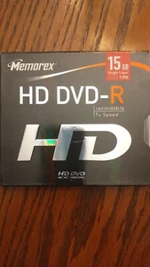 Memorex HD-DVD Recordable Media 15GB Pack Jewel Case (Read Description) - Picture 1 of 1