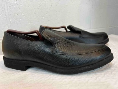 NOS Mens Sz 8 E W Vtg 70s RED WING Shoes Loafers Slip On Com-Pac's Black Leather - Image 1 of 4