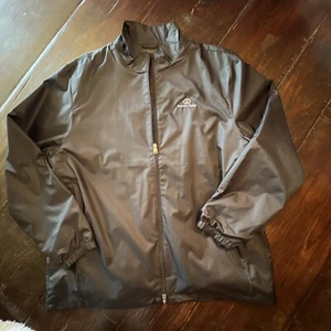 Greg Norman Herren Windbreaker schwarz durchgehender Reißverschluss Größe Large Barton Creek hervorragender Zustand - Bild 1 von 11
