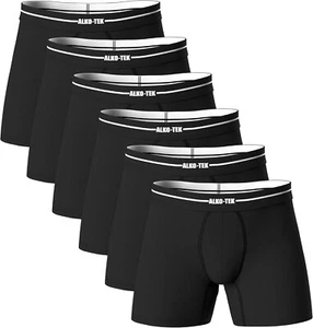 Bamboo Boxer Shorts for Men Breathable Cotton and Anti-Chafe Design 3 and 6 Pack - Picture 1 of 14