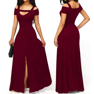 Vestidos Largos de Moda Para Mujer Elegantes Formales Prom Quinces Boda Fiestas - Picture 1 of 7