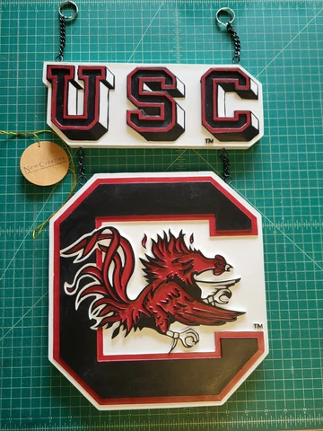 South Carolina Gamecocks Outdoor Hanging Sign Garden Plaque Cover