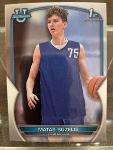 2022-23 Bowman Chrome University Matas Buzelis 1st Bowman #84 High School