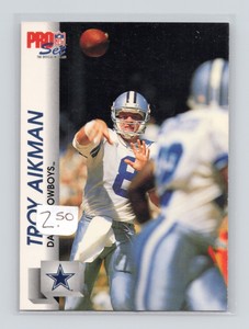 1992 Pro Set - #473 Troy Aikman - Dallas Cowboys - HOF