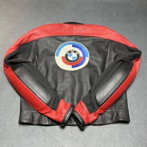 BMW Motorcycle Jacket Leather ProEmotion 54 Padded Sportbike Red Nappa Kangaroo - Bild 1 von 15