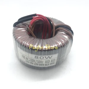 1Pc 80W 80VA Input 220V Output 22V-0-22V Toroidal Transformer - Picture 1 of 3